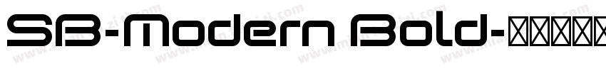 SB-Modern Bold字体转换